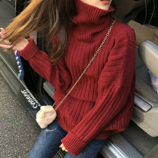 Pull-over à col roulé