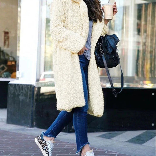 Manteau long en laine