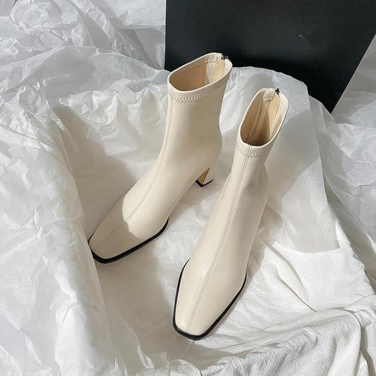 Bottines courtes brossées