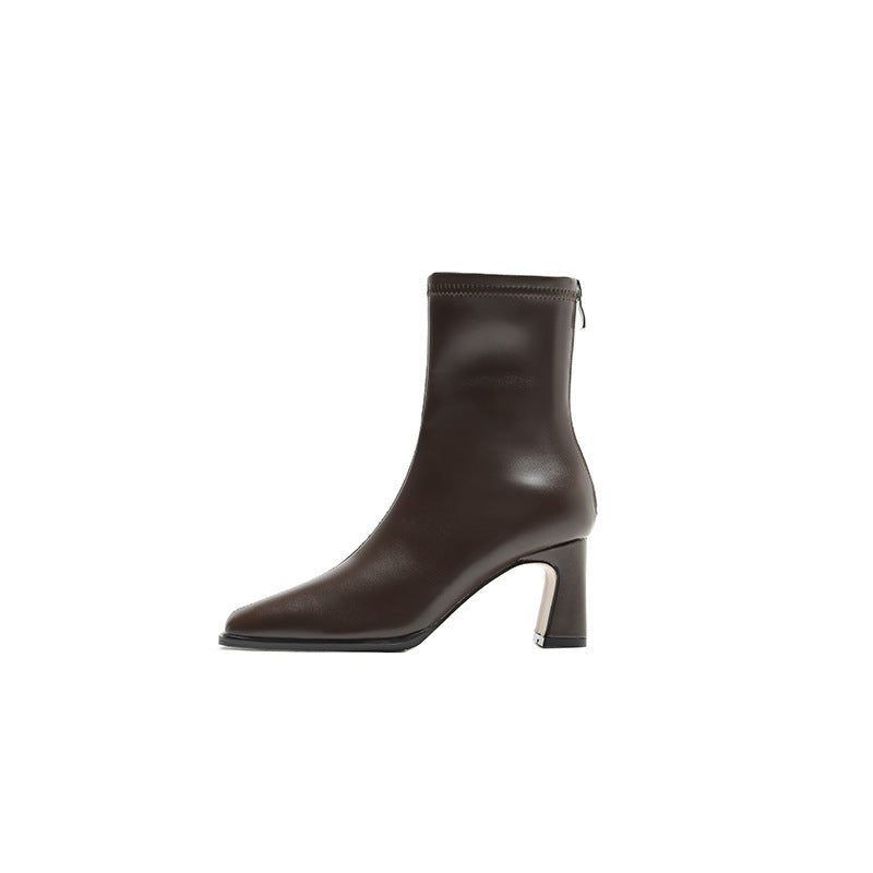 Bottines courtes brossées