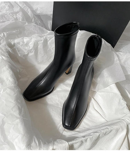 Bottines courtes brossées